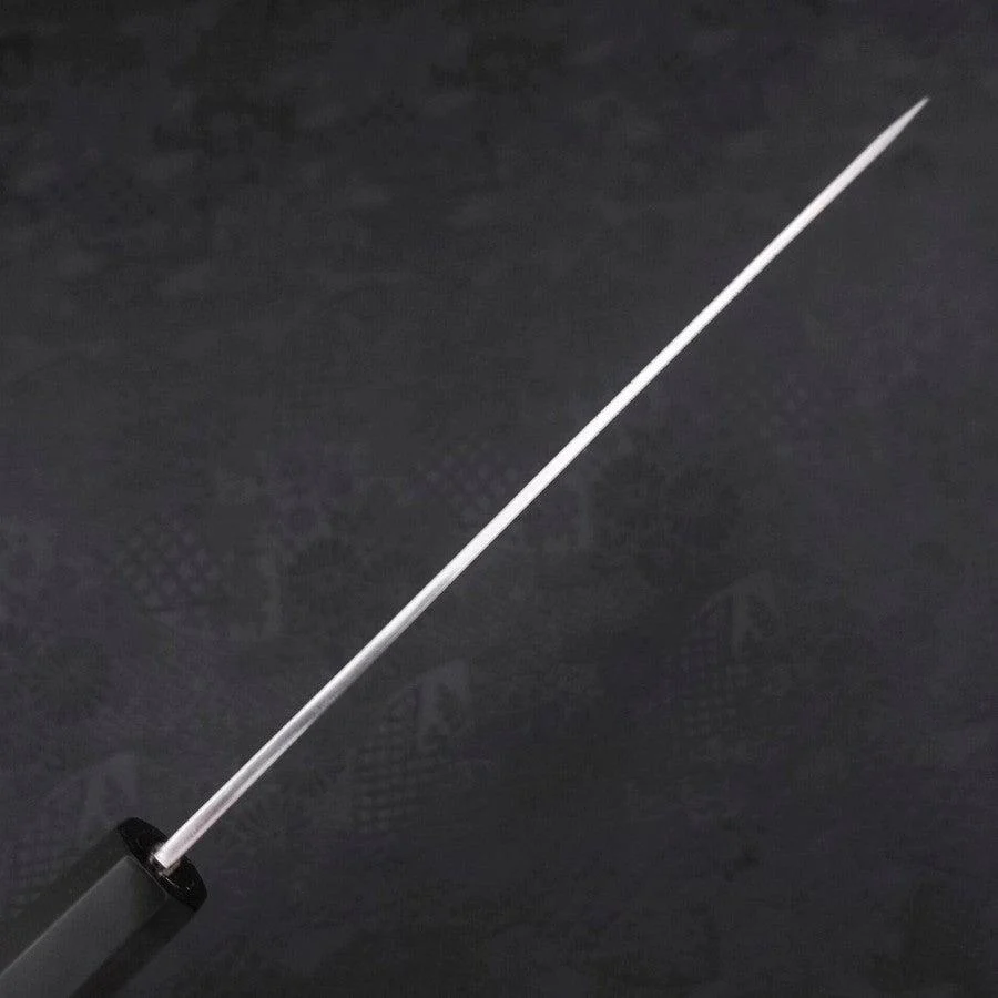 Gyuto White Steel #2 Kurouchi Chokin Dragon Buffalo Ebony Handle 210mm - Image 7